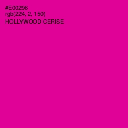 #E00296 - Hollywood Cerise Color Image