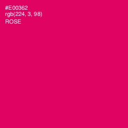 #E00362 - Rose Color Image