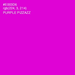 #E003D6 - Purple Pizzazz Color Image