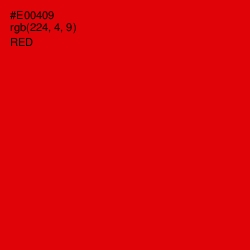 #E00409 - Red Color Image