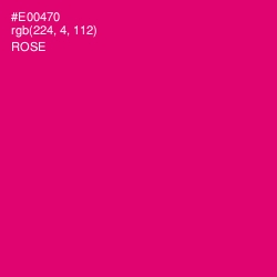 #E00470 - Rose Color Image