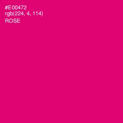 #E00472 - Rose Color Image