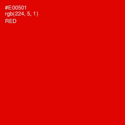 #E00501 - Red Color Image