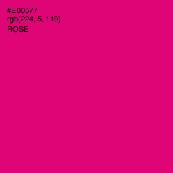 #E00577 - Rose Color Image