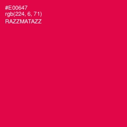 #E00647 - Razzmatazz Color Image