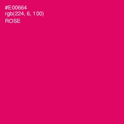 #E00664 - Rose Color Image