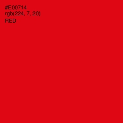 #E00714 - Red Color Image