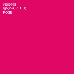 #E00765 - Rose Color Image