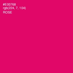 #E00768 - Rose Color Image