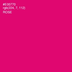 #E00770 - Rose Color Image