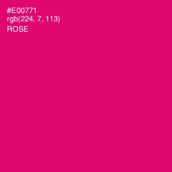 #E00771 - Rose Color Image