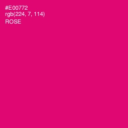 #E00772 - Rose Color Image