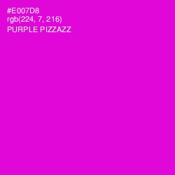 #E007D8 - Purple Pizzazz Color Image