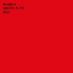 #E00814 - Red Color Image