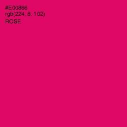 #E00866 - Rose Color Image