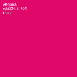 #E00868 - Rose Color Image