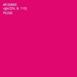 #E0086E - Rose Color Image