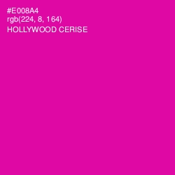 #E008A4 - Hollywood Cerise Color Image