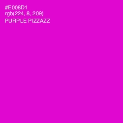 #E008D1 - Purple Pizzazz Color Image