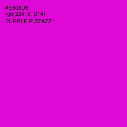 #E008D6 - Purple Pizzazz Color Image