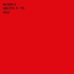#E00912 - Red Color Image