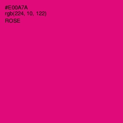 #E00A7A - Rose Color Image