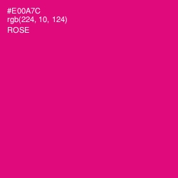 #E00A7C - Rose Color Image