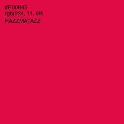 #E00B45 - Razzmatazz Color Image