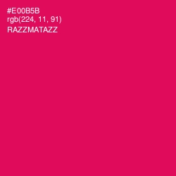 #E00B5B - Razzmatazz Color Image