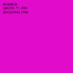 #E00BCB - Shocking Pink Color Image