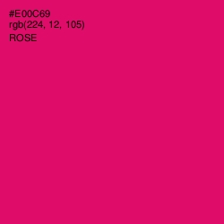 #E00C69 - Rose Color Image