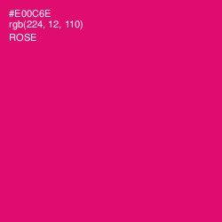 #E00C6E - Rose Color Image