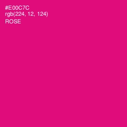 #E00C7C - Rose Color Image
