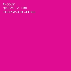 #E00C91 - Hollywood Cerise Color Image