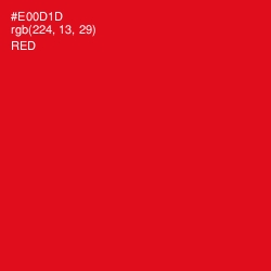 #E00D1D - Red Color Image