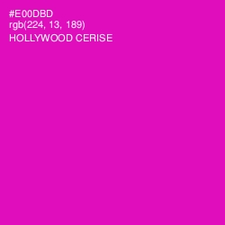 #E00DBD - Hollywood Cerise Color Image