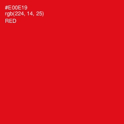 #E00E19 - Red Color Image