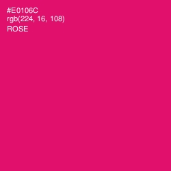 #E0106C - Rose Color Image