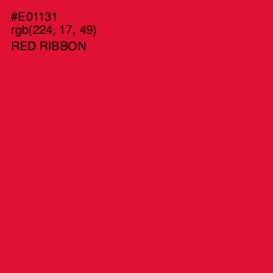 #E01131 - Red Ribbon Color Image