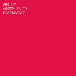 #E01147 - Razzmatazz Color Image