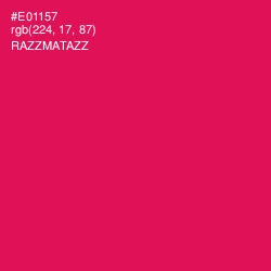 #E01157 - Razzmatazz Color Image