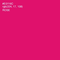 #E0116C - Rose Color Image