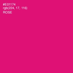 #E01174 - Rose Color Image