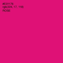 #E01176 - Rose Color Image