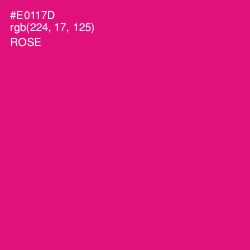 #E0117D - Rose Color Image