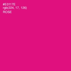 #E0117E - Rose Color Image
