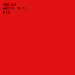 #E01214 - Red Color Image