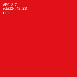 #E01217 - Red Color Image