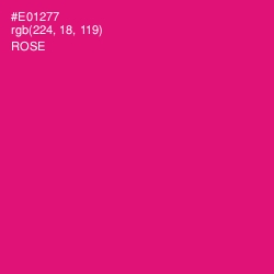 #E01277 - Rose Color Image