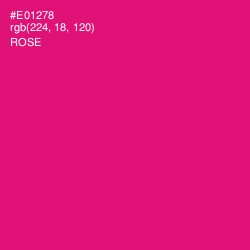 #E01278 - Rose Color Image